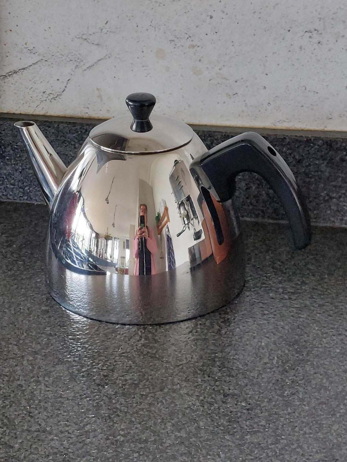 bredemeijer minuet dubbelwandige theepot, Ophalen of Verzenden, Rvs