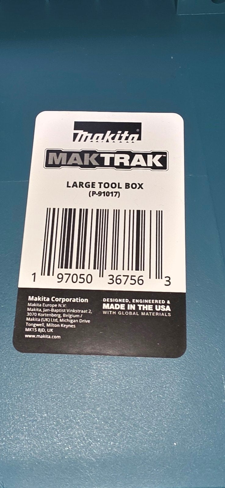 Makita MakTrak Systainer P-91017 Gereedschapskoffer, Ophalen, Zo goed als nieuw
