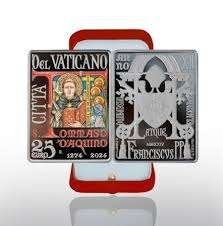 25 Euro Vaticaan 2024 - Sint Thomas - Zilver - PROOF, Vaticaanstad, Verzenden, Zilver, Overige waardes