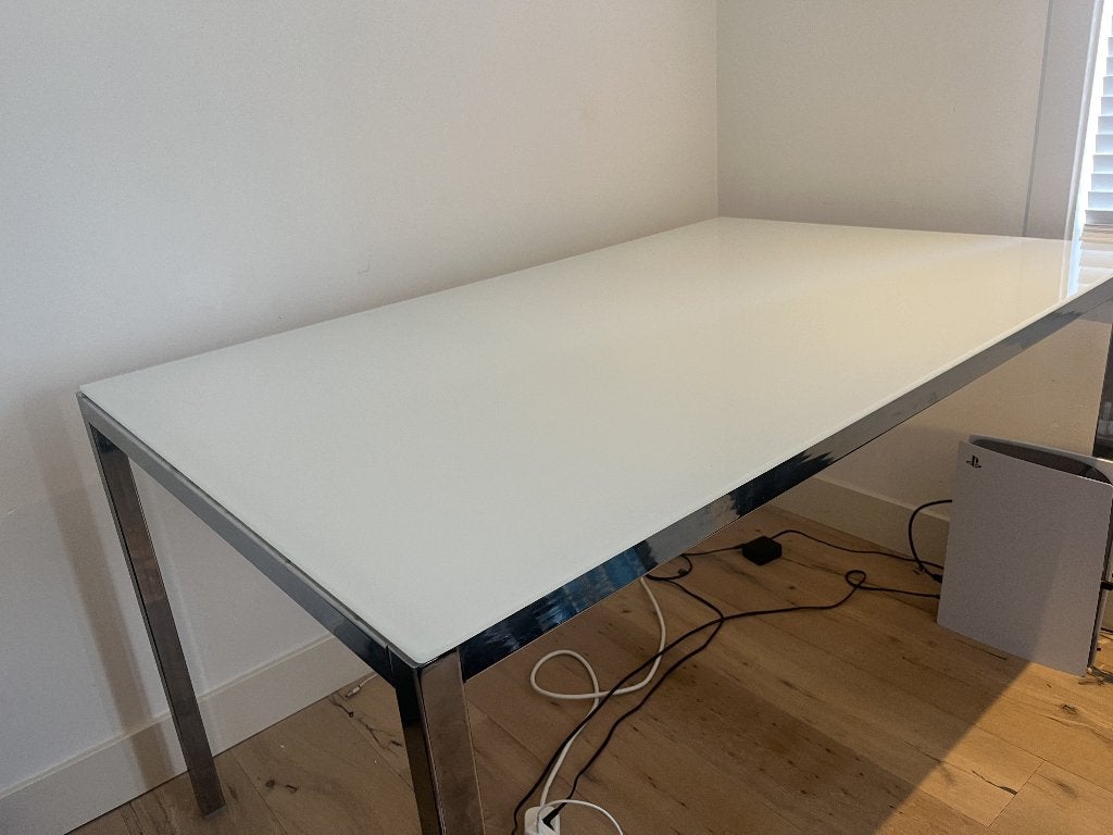 IKEA Eettafel/Bureau/Desk/Table 100x80cm with 4 chairs, Ophalen, Dining table, 50 tot 100 cm, Vijf personen of meer