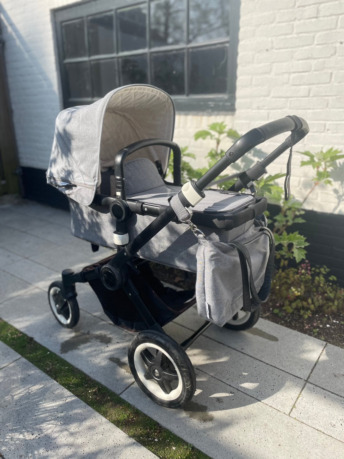 Bugaboo Buffalo compleet | wieg + zitje + regenscherm, Ophalen, Gebruikt, Bugaboo, Verstelbare duwstang
