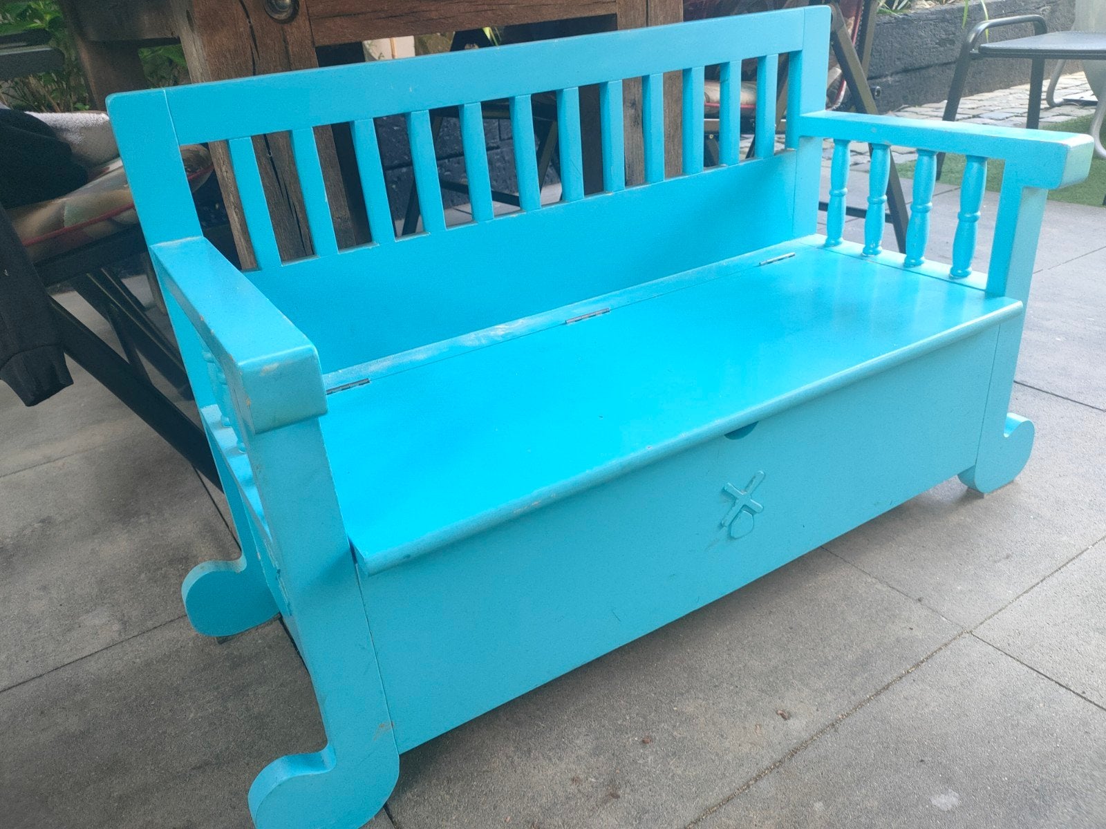 Lief! Klepbank - Blauw, Ophalen, Gebruikt, Stoel