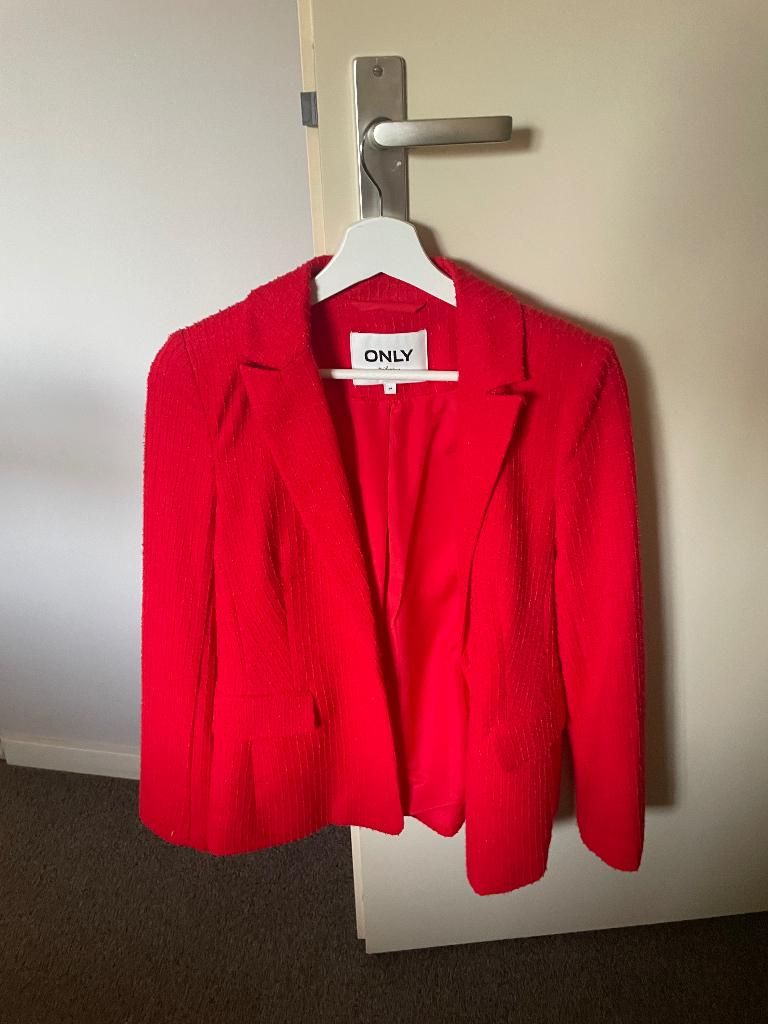 Rode colbert maat M, Kleding | Dames, Maat 38/40 (M), Only, Ophalen of Verzenden, Jasje