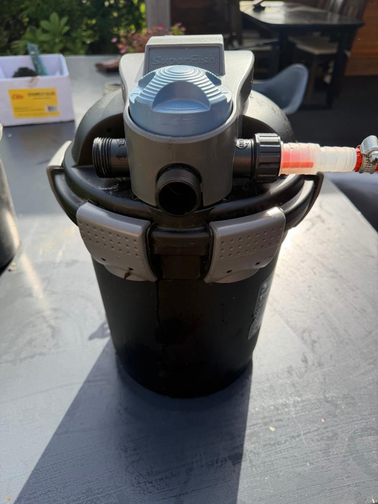 SuperFish Top Clear 5000 vijverfilter met Heissner pomp 2500, Tuin en Terras, Vijver-toebehoren, Gebruikt, Vijverfilter, Ophalen of Verzenden