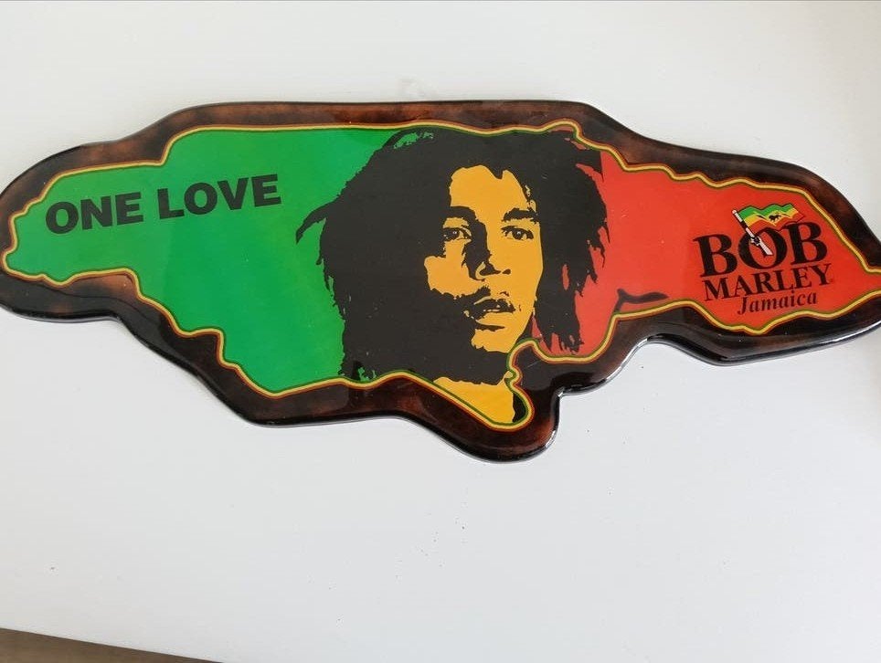 Bob Marley 'One Love' Jamaica Wanddecoratie, Ophalen, Gebruikt, Gebruiksvoorwerp