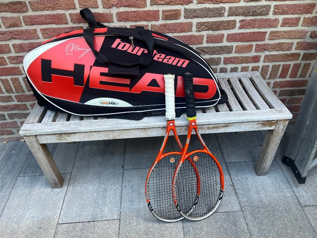 tennistas met twee rackets, Ophalen, Zo goed als nieuw, Heren