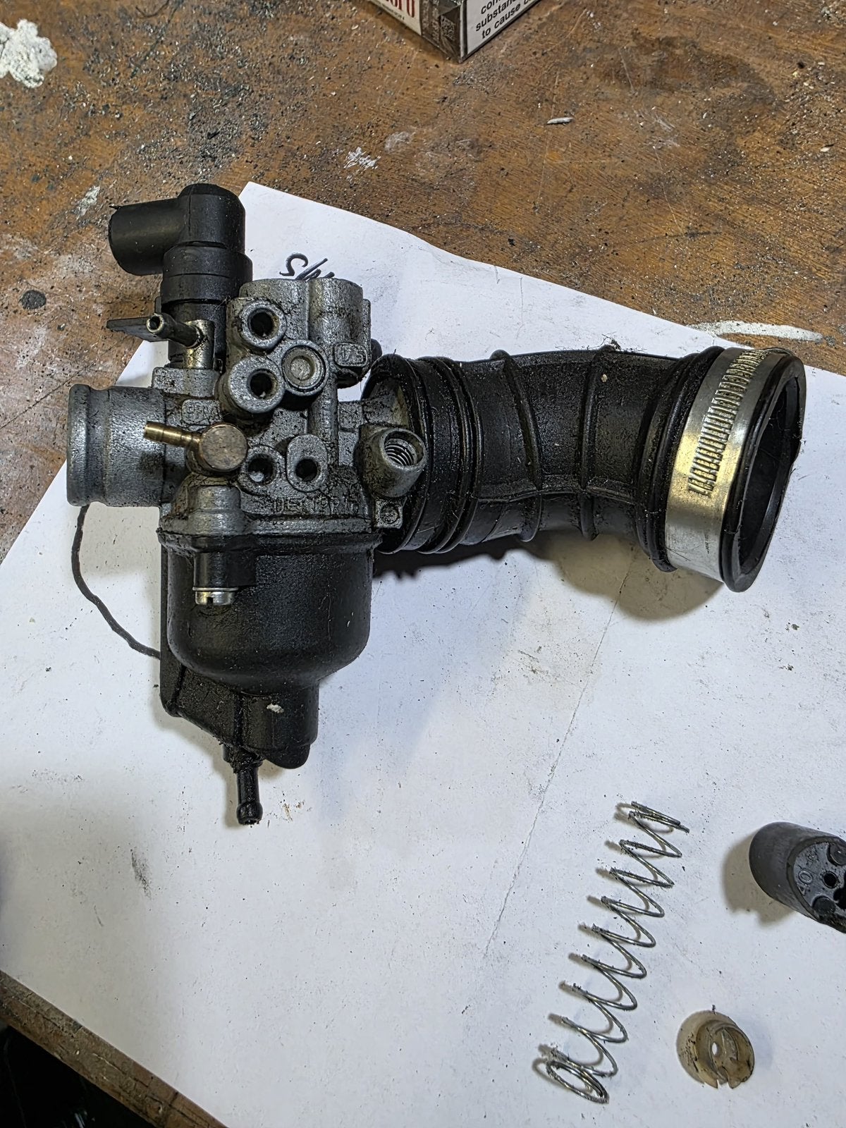 Piaggio 2takt 17.5 carburateur dellorto 2t onderdelen, Motoren, Ophalen of Verzenden