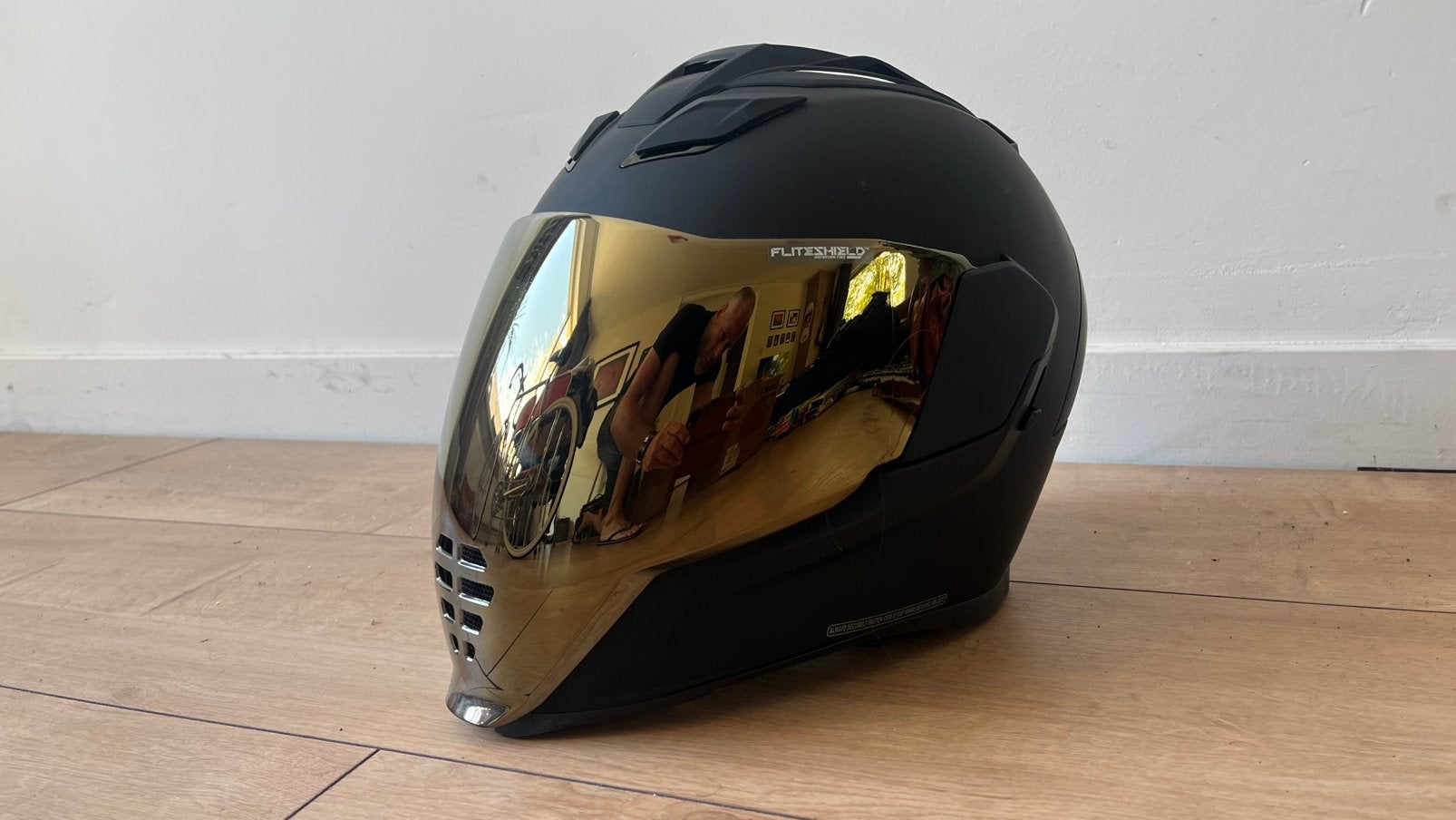Icon airflite helm in nette staat, Ophalen of Verzenden, M, Integraalhelm, Overige merken