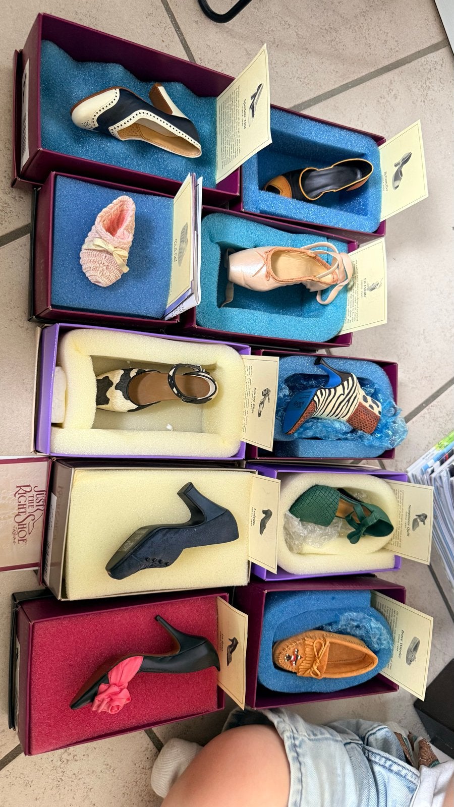 Diverse Just The Right Shoe miniatuur schoentjes, Verzamelen, Ophalen of Verzenden, Zo goed als nieuw