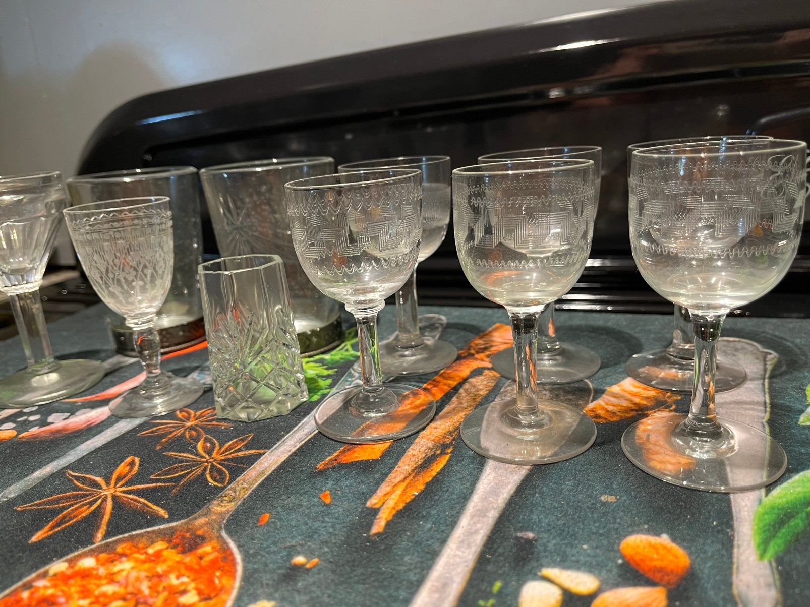 Kristallen glaasjes, Verzamelen, Glas en Borrelglaasjes, Ophalen of Verzenden, Gebruikt, Borrel- of Shotglas