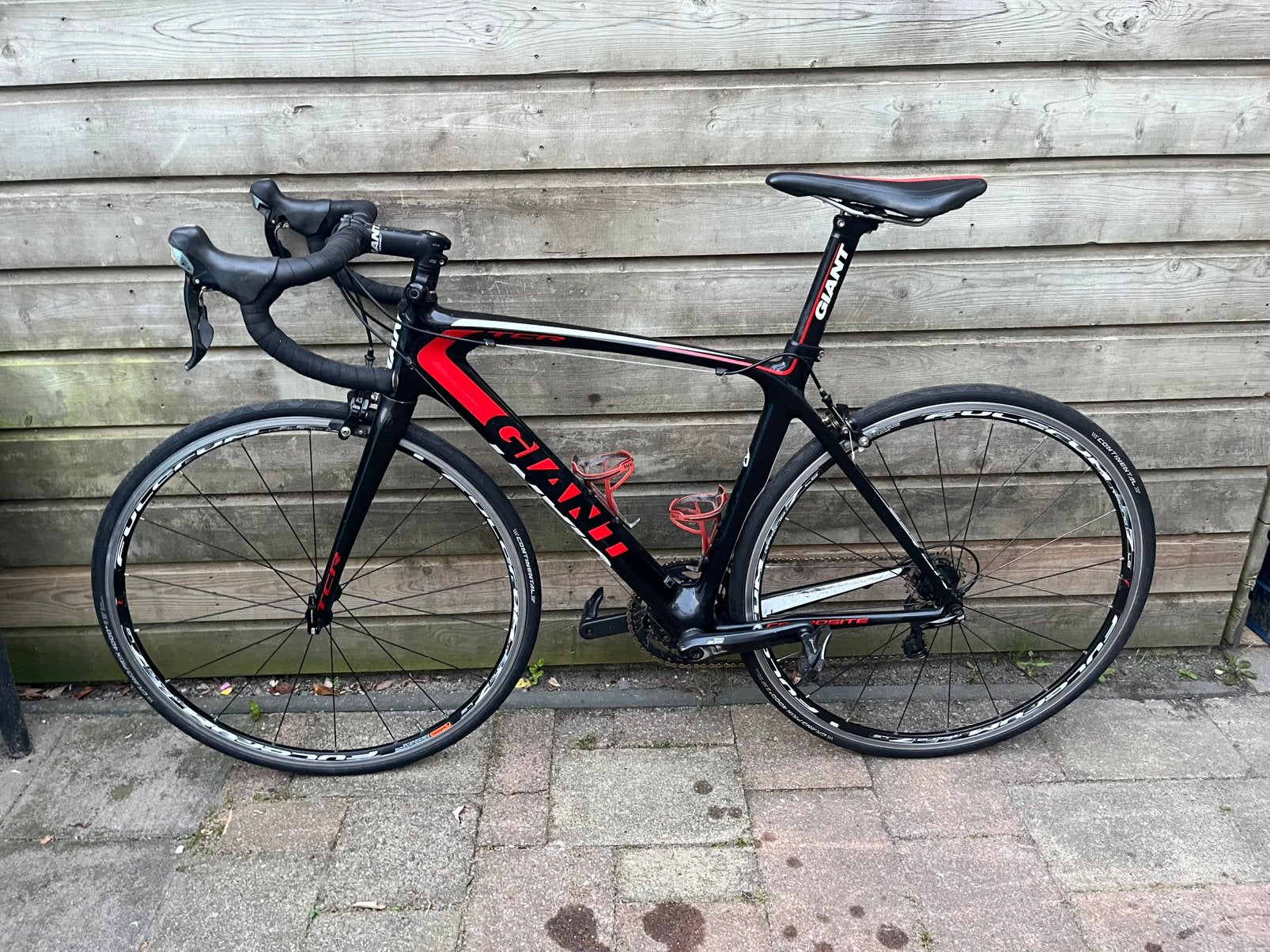 Giant TCR Carbon racefiets, Fietsen en Brommers, Fietsen | Racefietsen, Ophalen, 28 inch, Gebruikt, Carbon