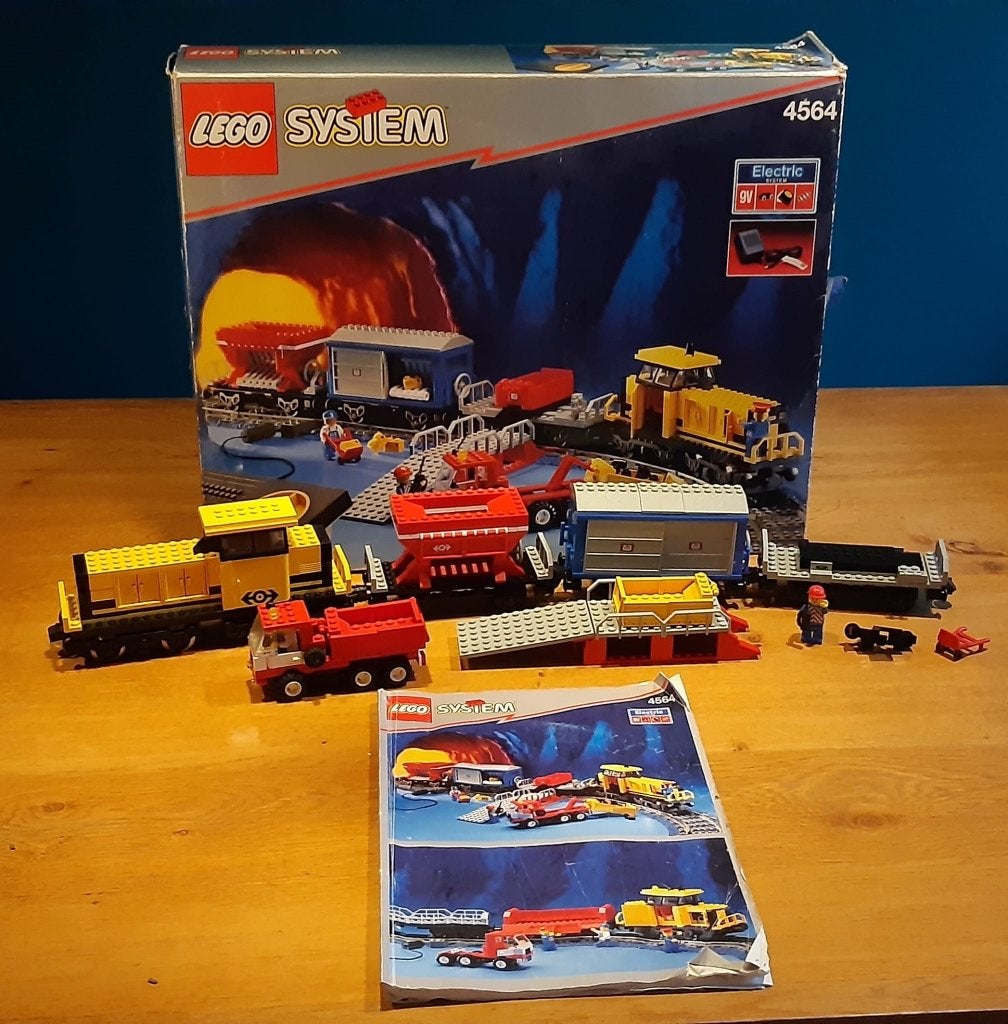 Lego System Treinen + overgang: 4558, 4564, 4539 compleet, Ophalen, City, Lego, Inclusief doos