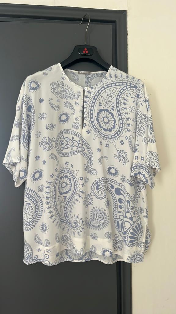 HEMISPHERE Paisley Blouse - Zo goed als nieuw, Maat 38/40 (M), Blauw, Ophalen of Verzenden, Zo goed als nieuw