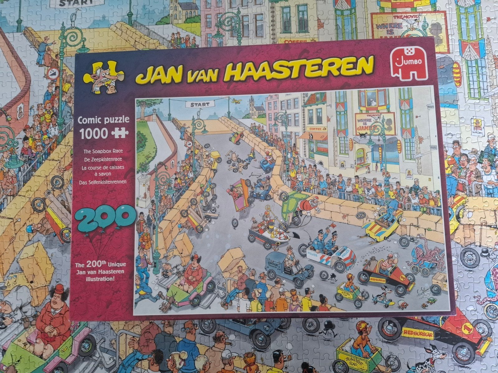 jan van haasteren zeepkistenrace, Ophalen of Verzenden, 500 t/m 1500 stukjes