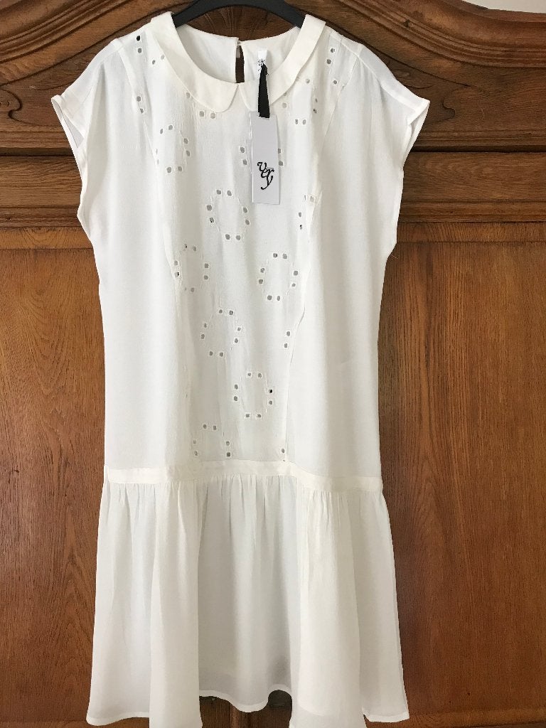 VERY: NIEUW heerlijk wit zomerjurkje maat S, VERY, Verzenden, Wit, Nieuw