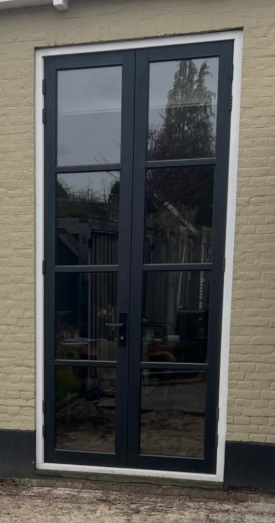 Hoge openslaande deuren, Doe-het-zelf en Verbouw, Ophalen, 120 cm of meer, 215 cm of meer, Glas