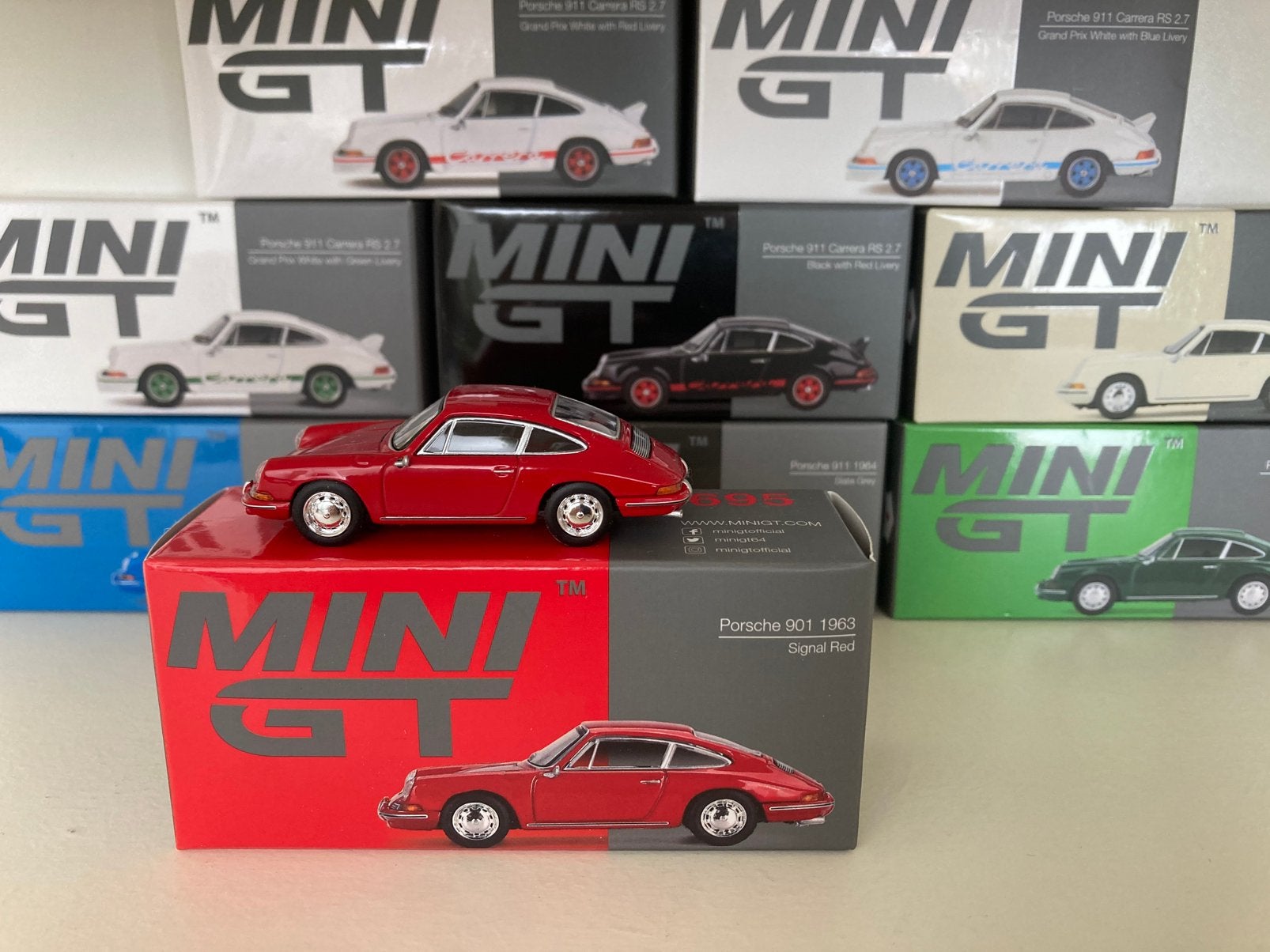 Mini GT Porsche 901 1963, Ophalen of Verzenden, Zo goed als nieuw, Auto
