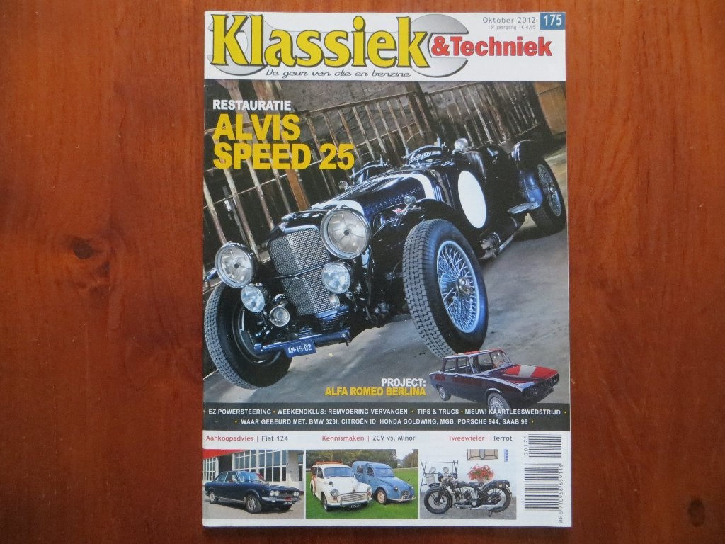 Klassiek & Techniek 175 Alvis Speed 25, Fiat 124, Citroën, Ophalen of Verzenden, Nieuw, Citroën