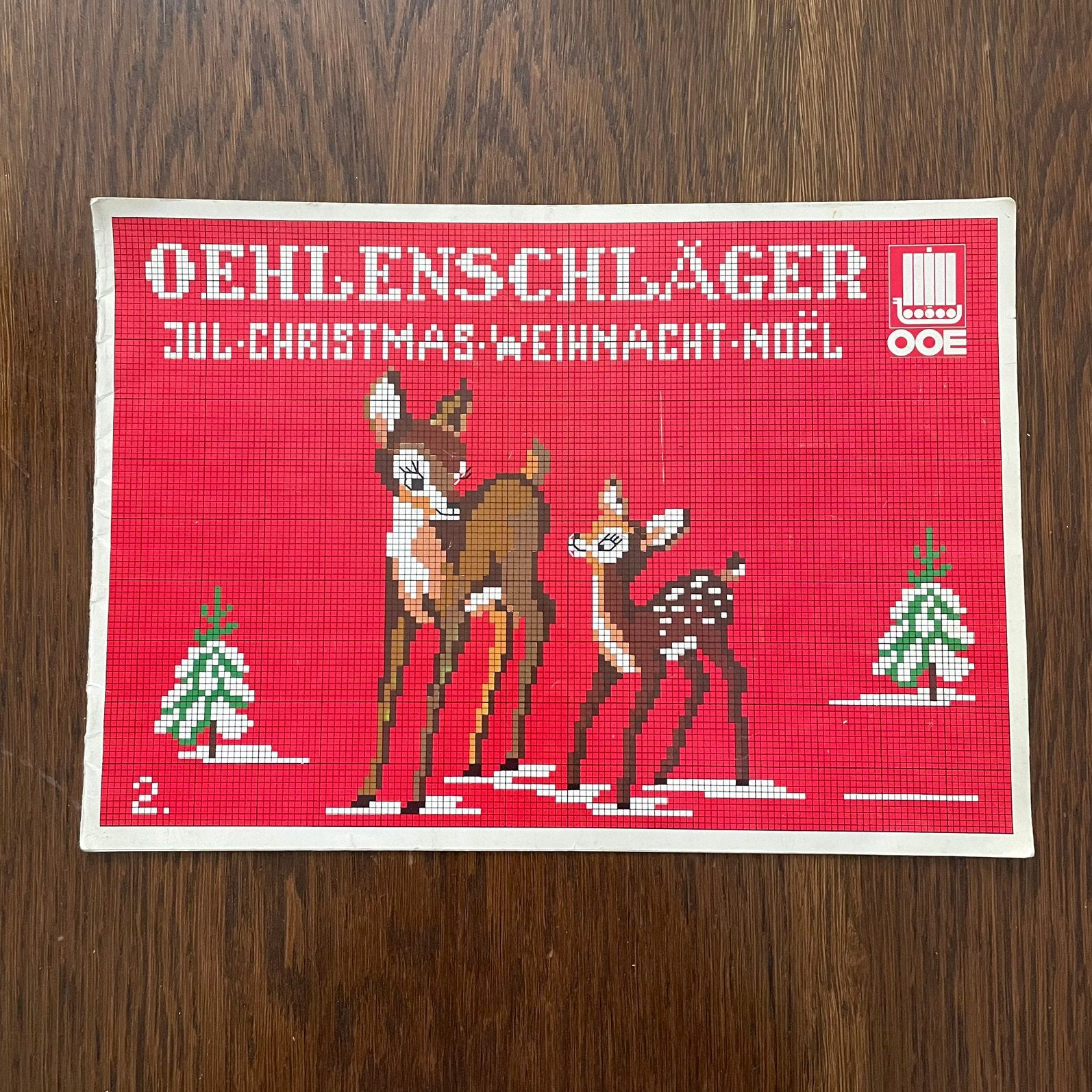 Oehlenschläher, Jul borduurpatronen, vintage, Hobby en Vrije tijd, Borduren en Borduurmachines, Ophalen of Verzenden, Patroon