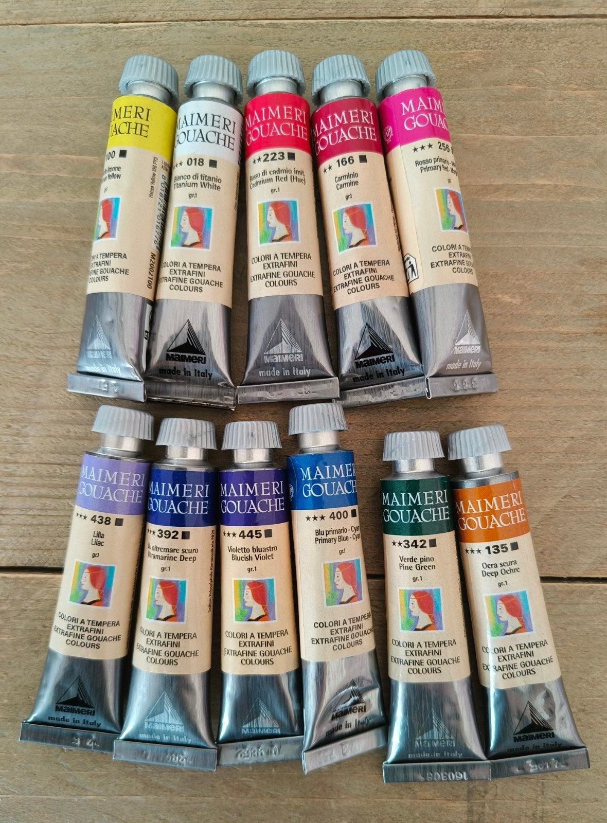 Maimeri blue gouache 11 tubes, Hobby en Vrije tijd, Schilderen, Ophalen of Verzenden
