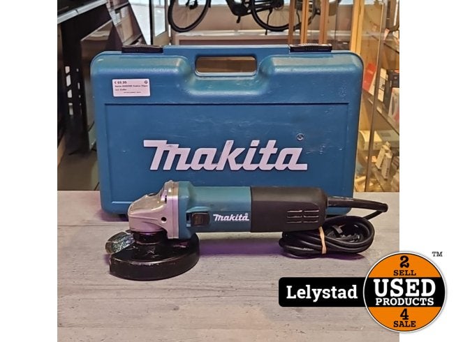 Makita 9558HNR Haakse Slijper Incl: Koffer, Makita, Gebruikt, Support@makita.com, Makita Corporation, 3-11-8, Sumiyoshi-cho, 
Anjo, Aichi 446-8502
Japan