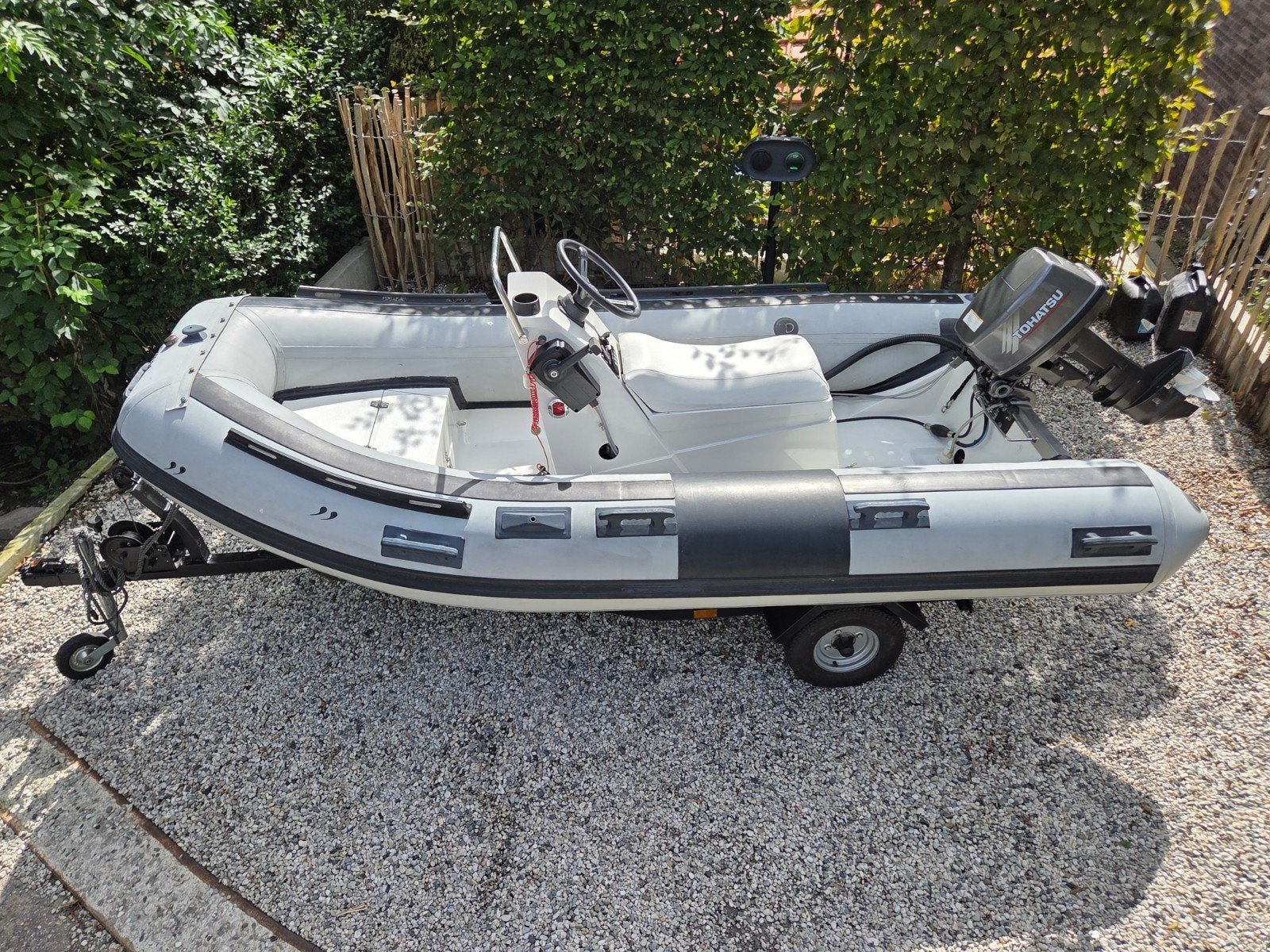 Fischel Bolero RIB|console en buddyzit|Trailer|incl motor|, Watersport en Boten, 8 pk, Gebruikt, Stuurconsole, Ophalen of Verzenden