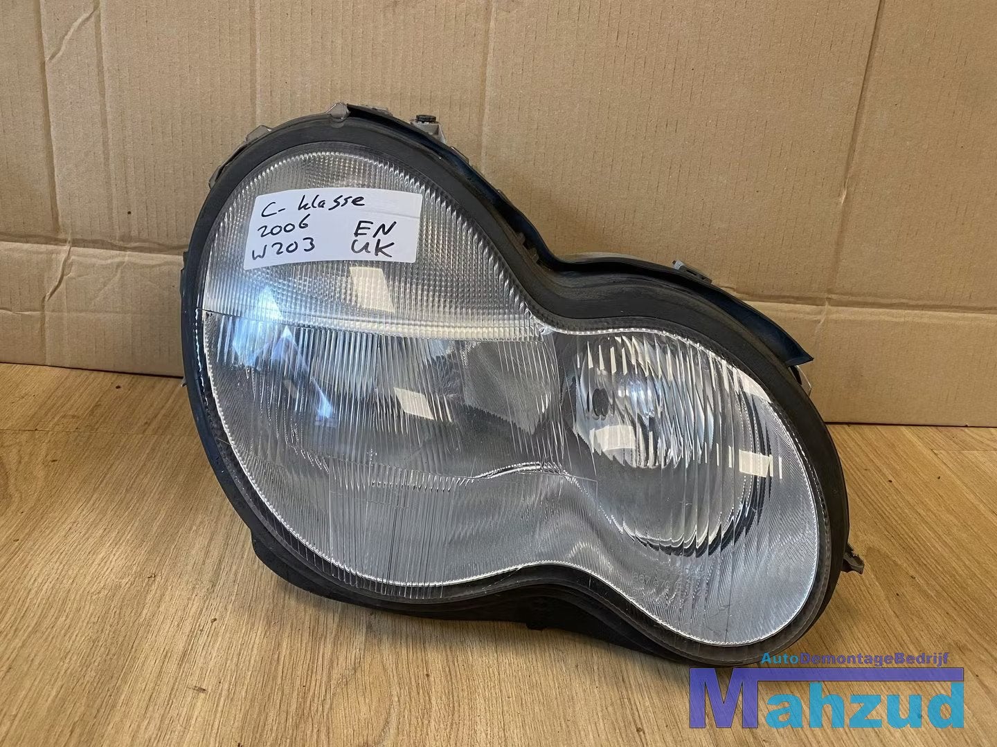 MERCEDES C-KLASSE W203 rechts koplamp UK headlight right ENG, Gebruikt, Mercedes-Benz AG, Mercedes-Benz, Ophalen of Verzenden