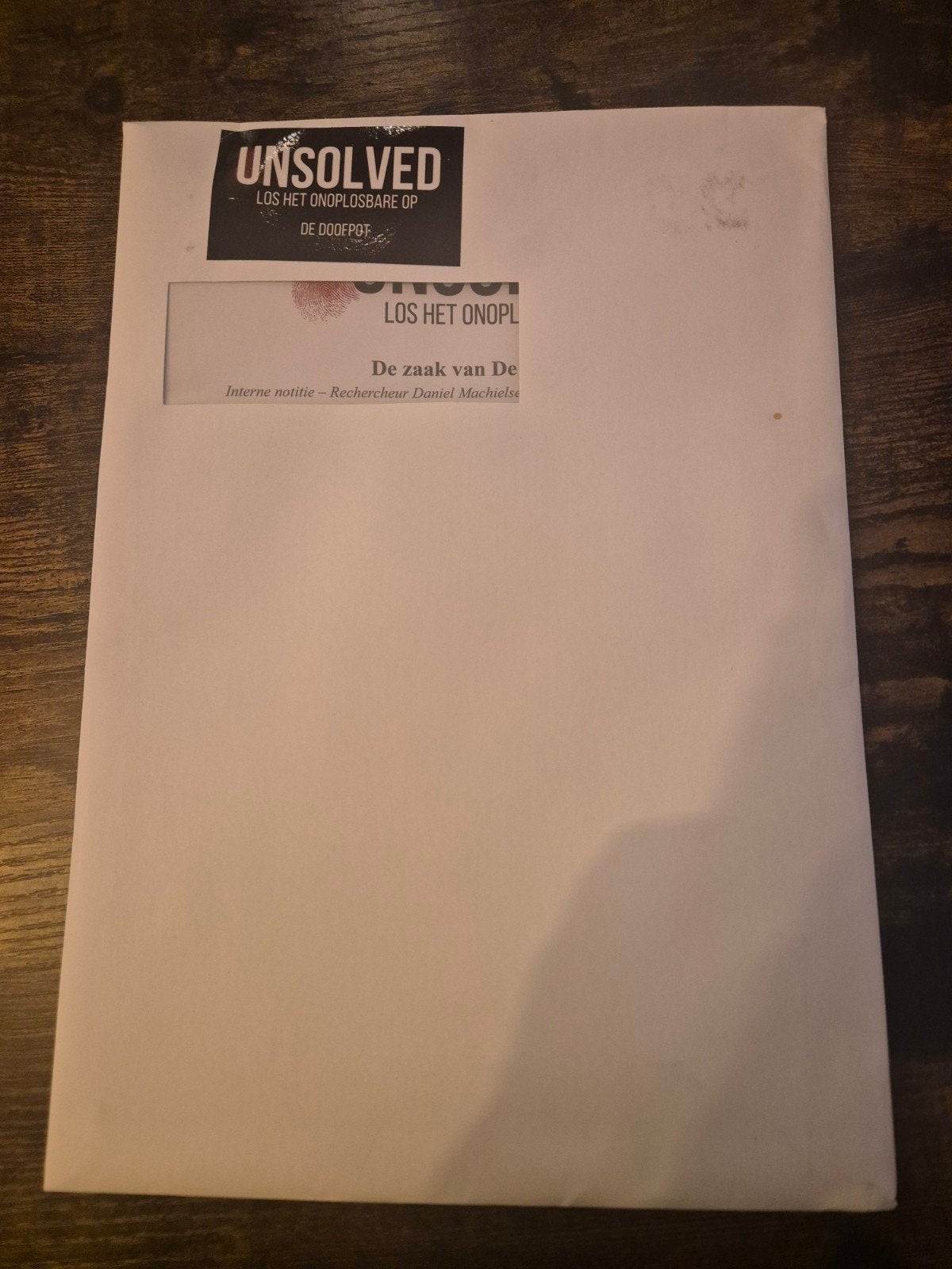 Unsolved: Los het Onoplosbare op - De Zaak van De Doofpot, Vijf spelers of meer, Ophalen of Verzenden, Zo goed als nieuw, Unsolved