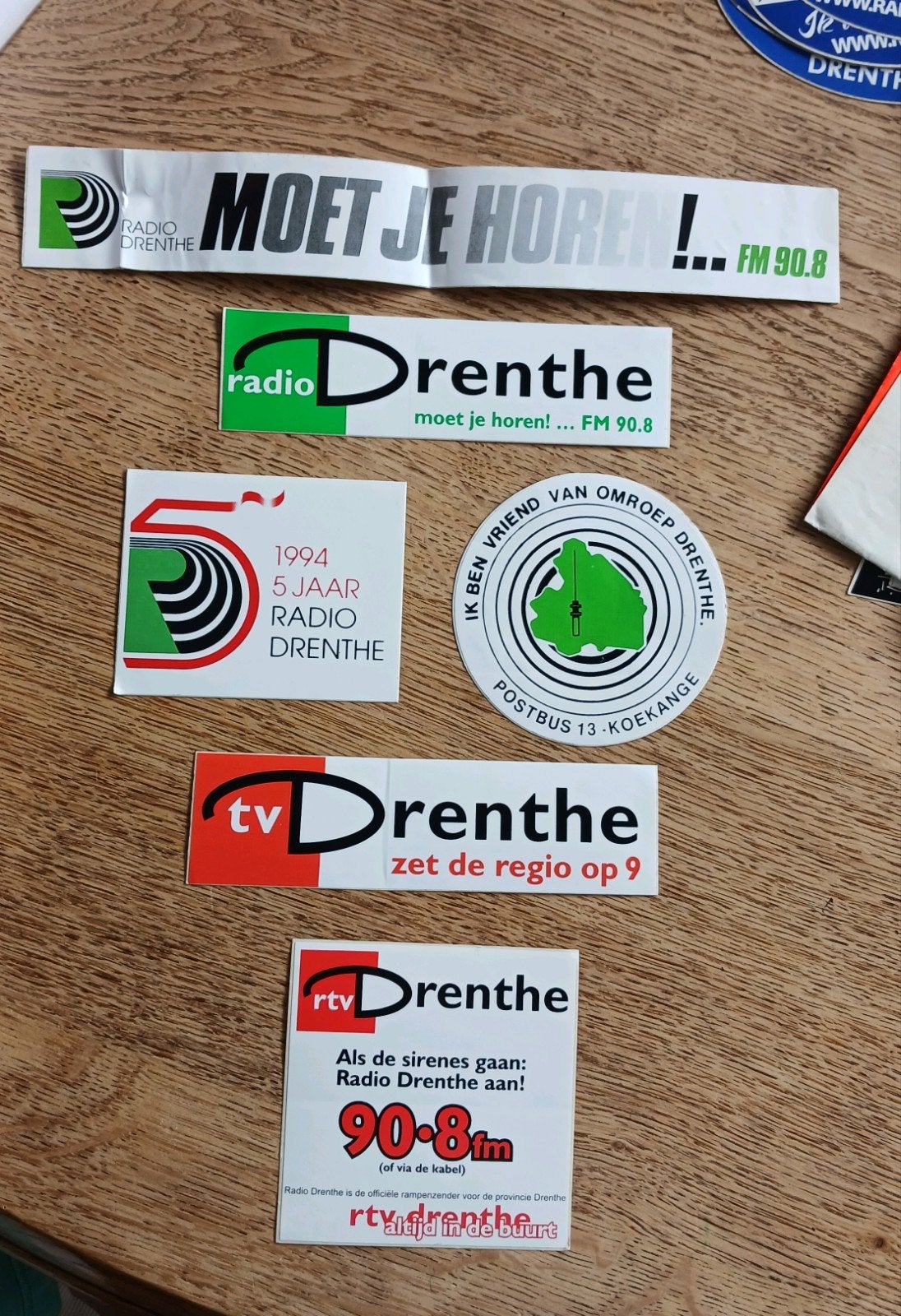 Stickers Radio en TV Drenthe, Ophalen of Verzenden, Zo goed als nieuw, Sport
