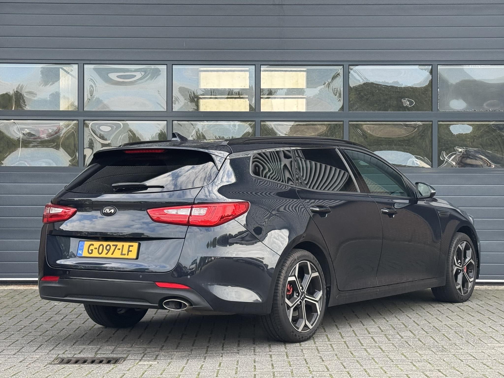 KIA OPTIMA SPORTSWAGON 1.6 T-GDI DYNAMICPLUSLINE I AUTOMAAT, Auto's, 15 km/l, Gebruikt, 4 cilinders, Blauw