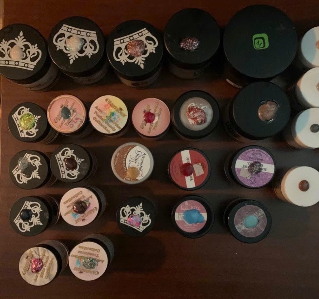 Nagel spullen ao acryl poeders div nailart, Overige kleuren, Ophalen of Verzenden, Zo goed als nieuw, Handen en Nagels