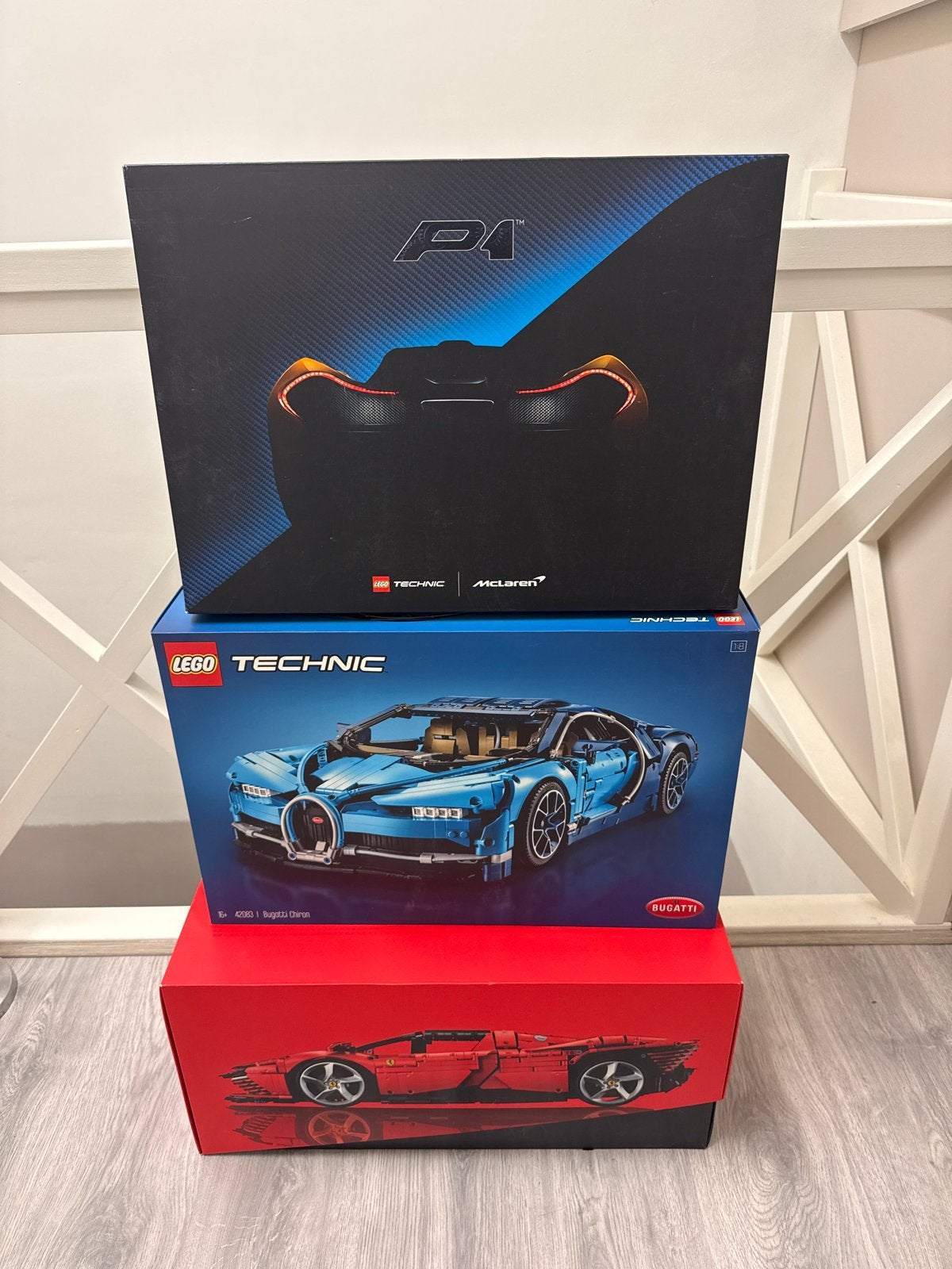 LEGO, McLaren P1, Bugatti Chiron, Ferrari Daytona SP. LEEG!, Ophalen, Nieuw, Overige merken