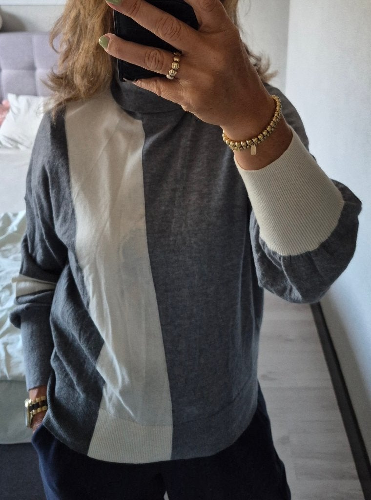 Prachtige coltrui van Caroline Biss, maat 44, Maat 42/44 (L), Ophalen of Verzenden, Zo goed als nieuw, Grijs
