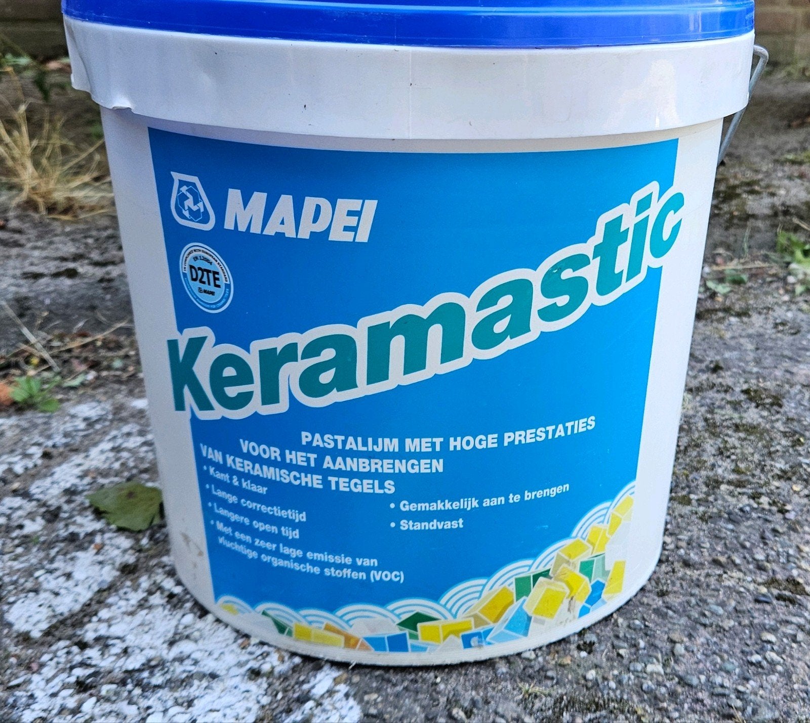Mapei Keramastic Tegellijm 16kg - Keramische Tegels, Ophalen, Nieuw, Keramiek, 10 m² of meer