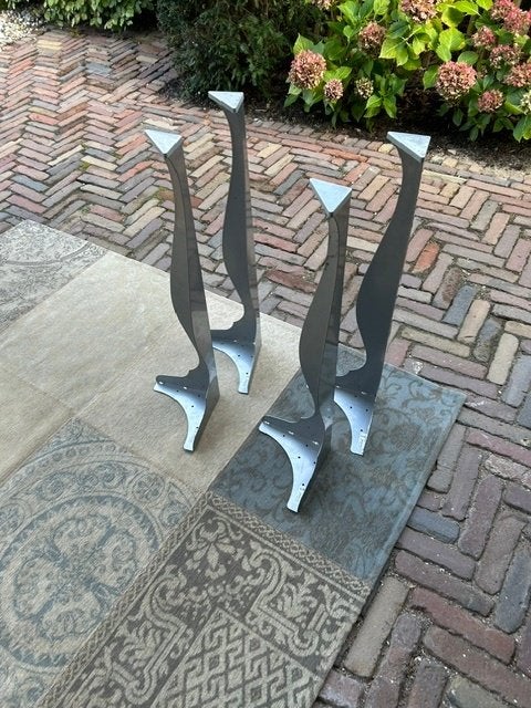 Te koop 4 tafelpoten metaal Ikea, Ophalen, Tafelpoot, Minder dan 50 cm, 50 tot 100 cm