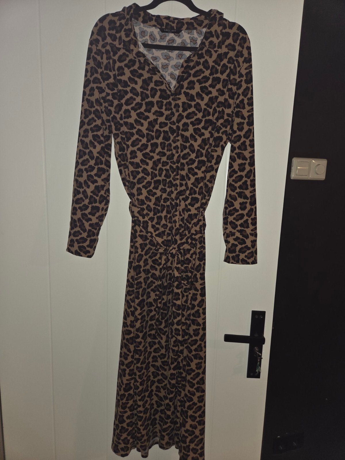 Leopard Print Jurk - Lady Day - Maat XXXL, Kleding | Dames, Lady Day, Bruin, Maat 46/48 (XL) of groter, Ophalen of Verzenden