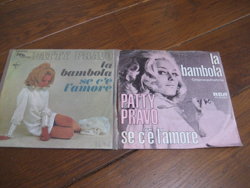 60s patty pravo la bambola 2x, Ophalen of Verzenden, Gebruikt, 7 inch