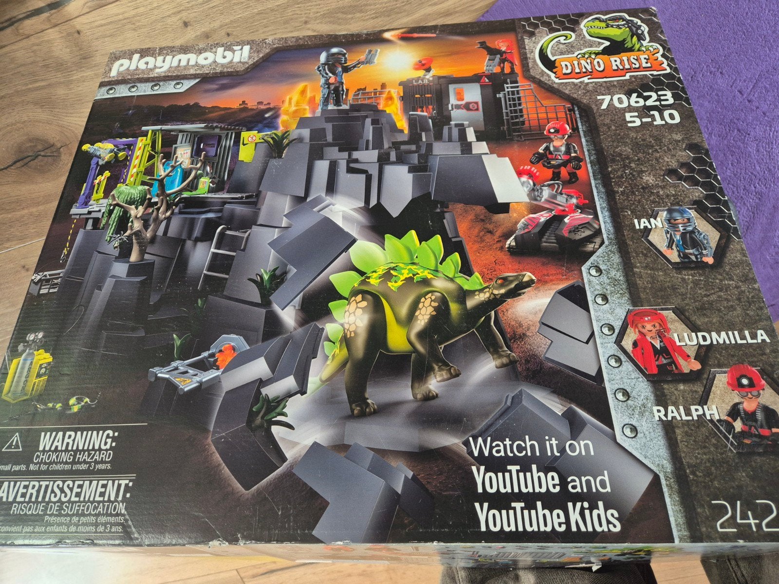 Playmobil Dino Rise set 70623, 70625, 70626, 70628 - Zo goed, Ophalen of Verzenden, Zo goed als nieuw, Complete set, Gebouw