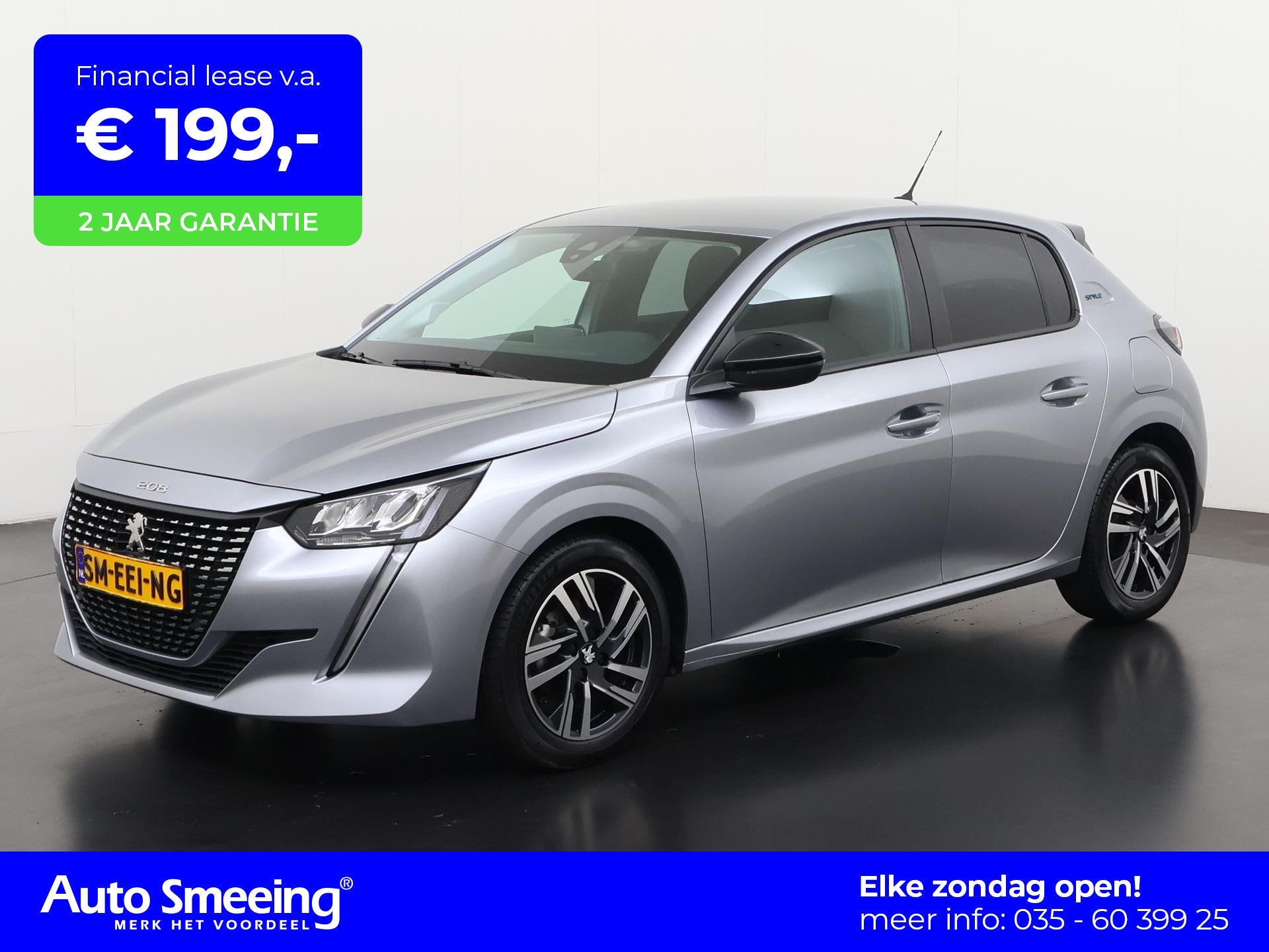 Peugeot 208 1.2 PureTech 75 Style | Zondag Open!, Voorwielaandrijving, Stof, Gebruikt, Euro 6