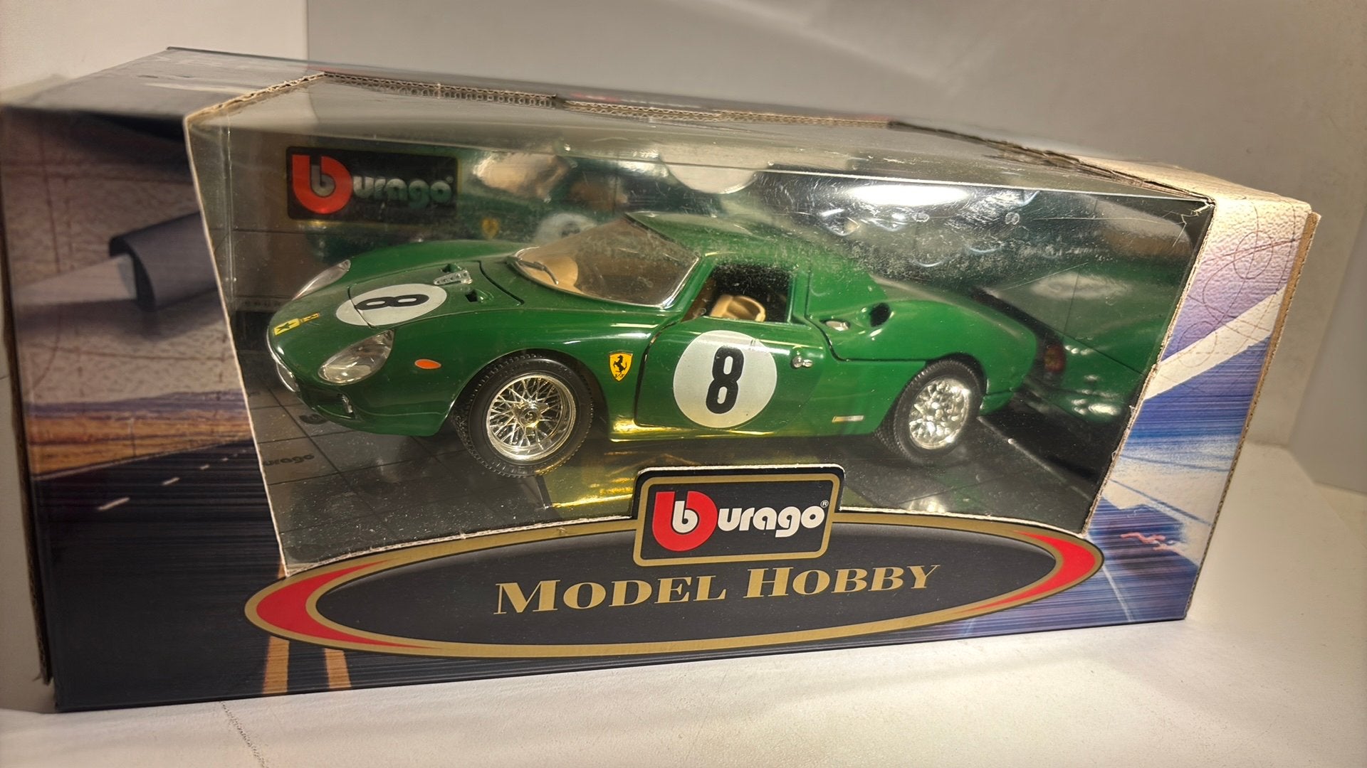 Ferrari 250 le mans 1000km Nurburgring 1965 Bburago 1.18, Ophalen of Verzenden, Bburago, A, A