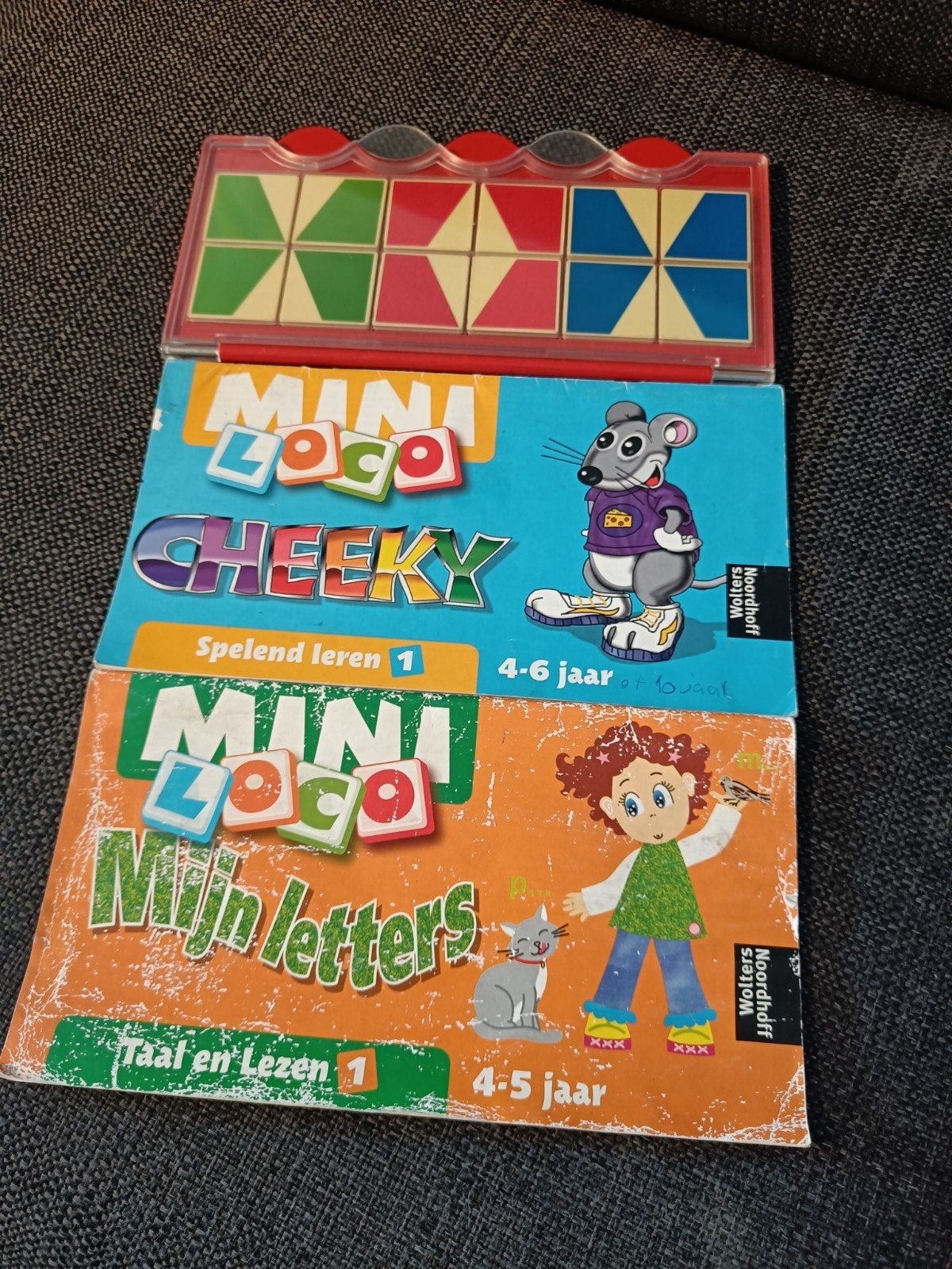 Mini Loco Cheeky & Mijn Letters - Educatieve Spelletjes, Ophalen of Verzenden, Gebruikt, Taal en Lezen