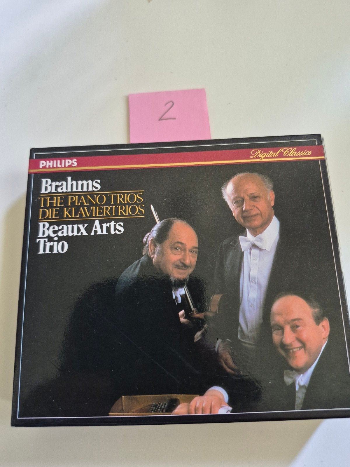 Brahms: The Piano Trios - Beaux Arts Trio (2 CD's), Brahms, Ophalen of Verzenden, Romantiek, Inclusief doosje