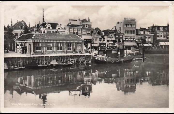Vlaardingen Oosthavenkade, Verzenden, 1920 tot 1940, Gelopen, Zuid-Holland