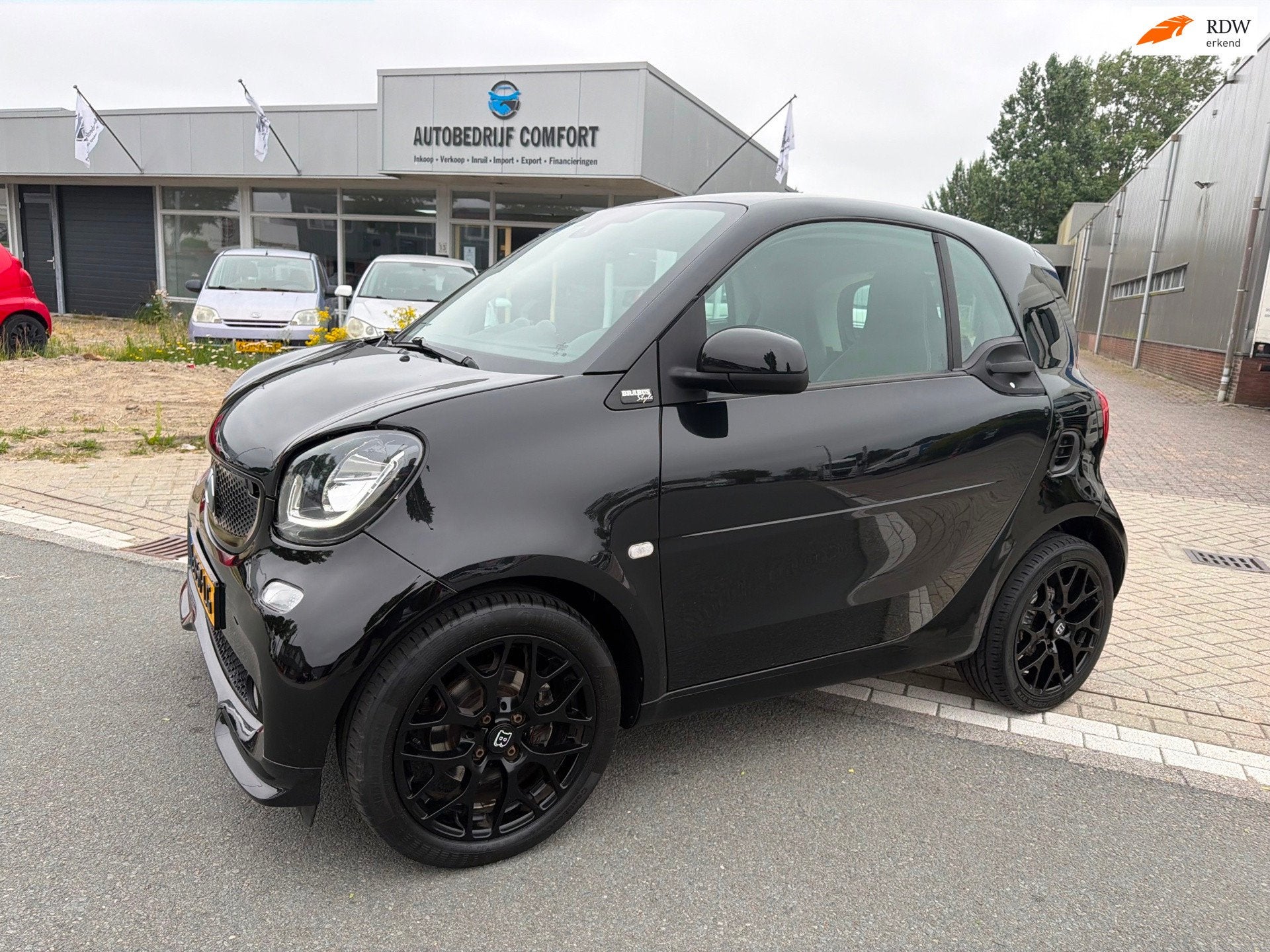 Smart Fortwo 1.0 Turbo Prime. • BRABUS •, Auto's, Automaat, 898 cc, Achterwielaandrijving, Gebruikt