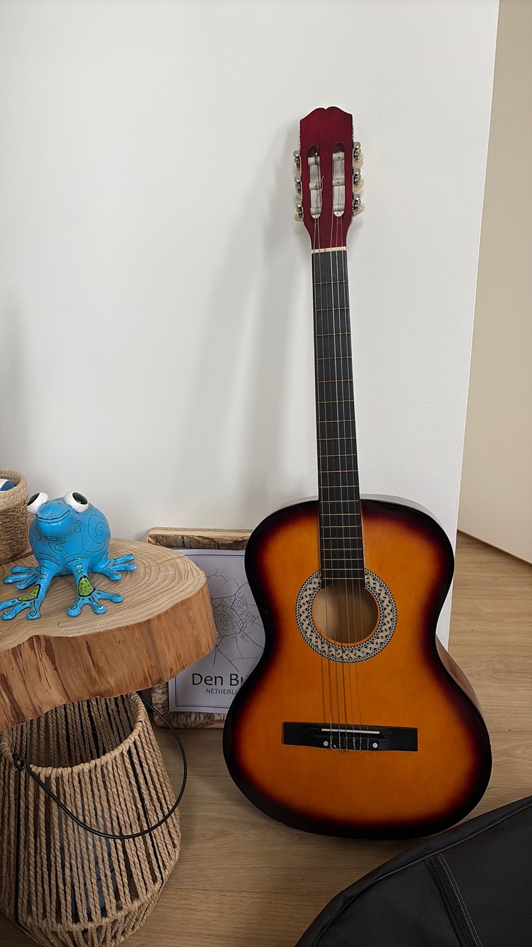Linkshandige akoestische gitaar, Muziek en Instrumenten, Ophalen, Zo goed als nieuw, Klassieke of Spaanse gitaar
