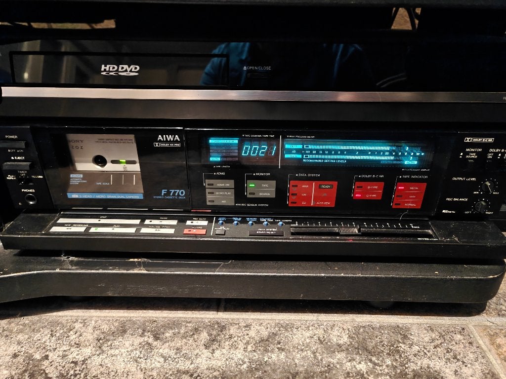 Aiwa AD-f770 cassettedeck, Audio, Tv en Foto, Cassettedecks, Ophalen of Verzenden, Enkel, Overige merken