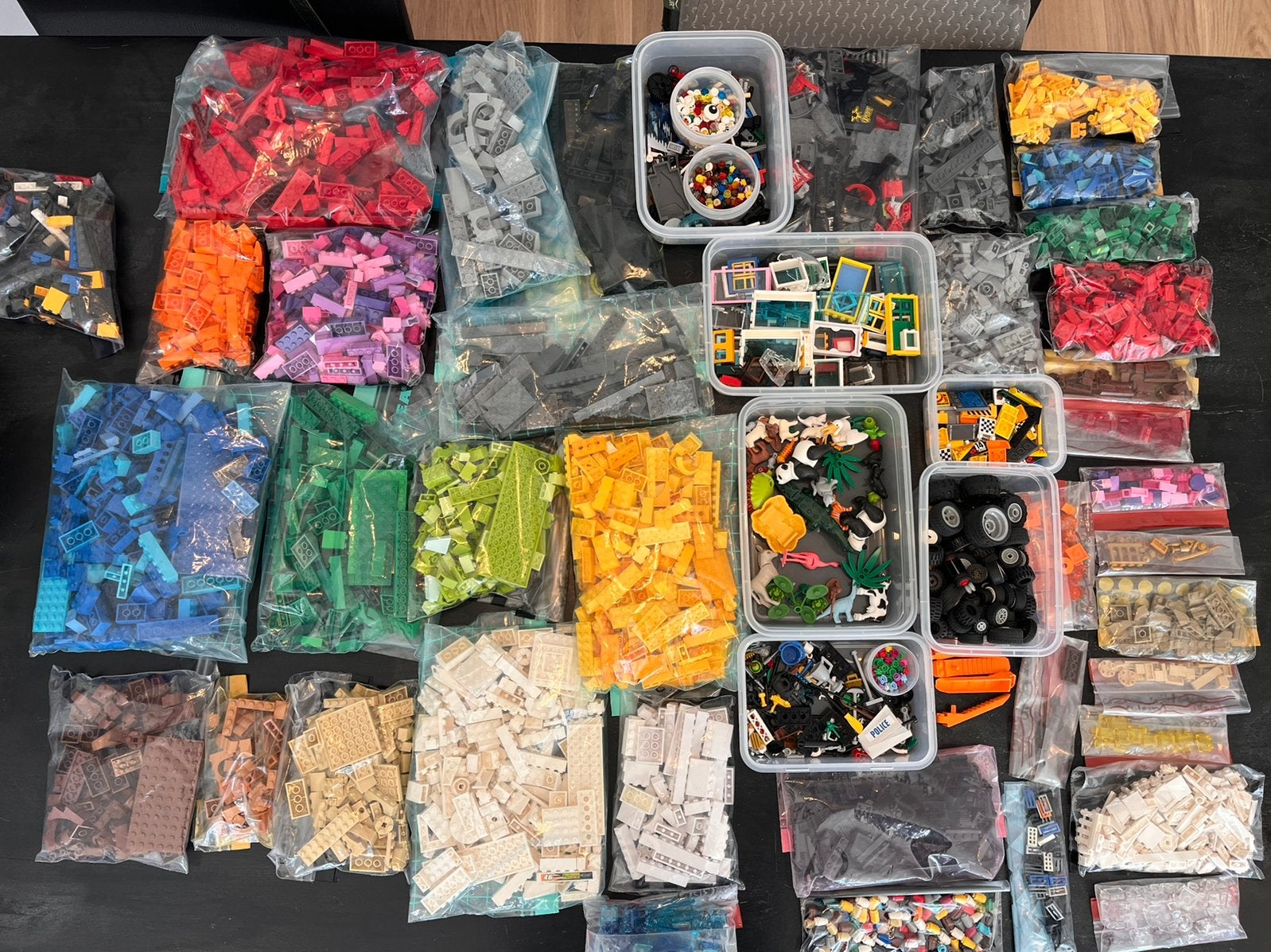 Heel veel origineel Lego plus technic Lego 5,5 kilo, Ophalen, Gebruikt, Overige thema's, Lego