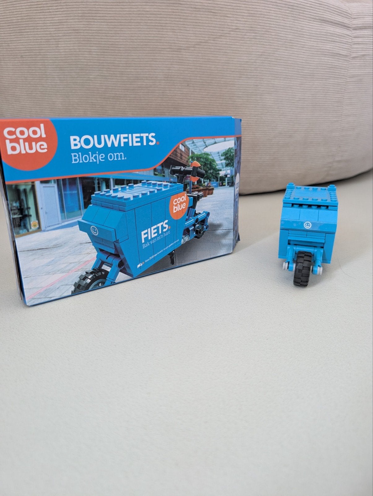 cool blue lego set bakfiets, Lego, Overige typen, Compleet, Ophalen of Verzenden