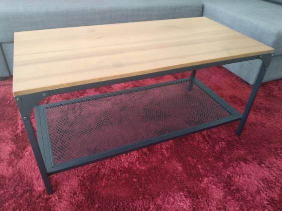 IKEA FJÄLLBO Coffee Table – Black, Minder dan 50 cm, 50 tot 100 cm, Zo goed als nieuw, Ophalen