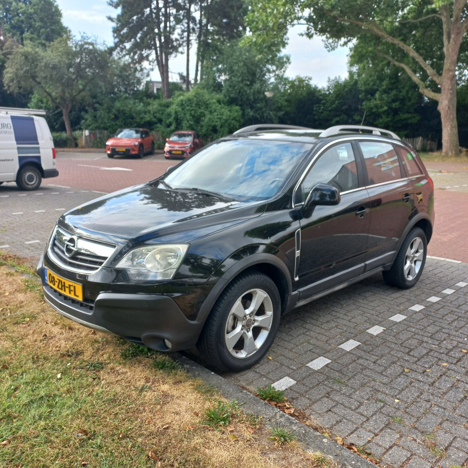 Opel Antara 2.4 16V 2008 Zwart Inruil mogelijk, Stof, Zwart, 4 cilinders, Handgeschakeld